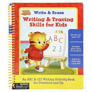 Daniel Tiger Write & Erase Writing & Tracing Skills for Kids de Rose Nestling