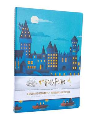 Harry Potter: Exploring Hogwarts Sewn Notebook Collection (Set of 3) de Insight Editions