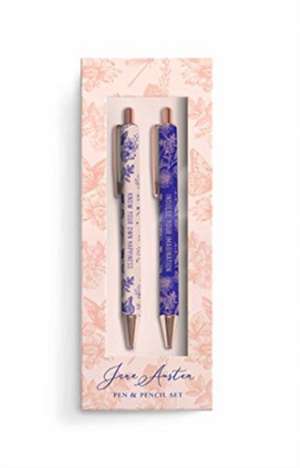 Jane Austen Floral Pencil and Pen Set de Insight Editions