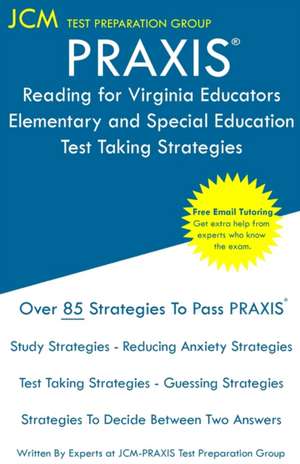 PRAXIS Reading for Virginia Educators de Jcm-Praxis Test Preparation Group