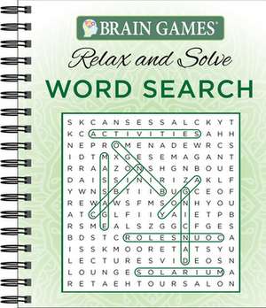 Brain Games Relax N Solve Word Searches de Ltd Publications International