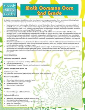 Math Common Core 2nd Grade (Speedy Study Guide) de Speedy Publishing LLC