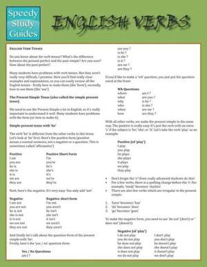 English Verbs (Speedy Study Guide) de Speedy Publishing LLC