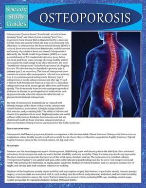 Osteoporosis (Speedy Study Guide) de Speedy Publishing LLC