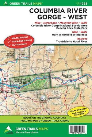 Columbia River Gorge West, or No. 428s de Green Trails Maps