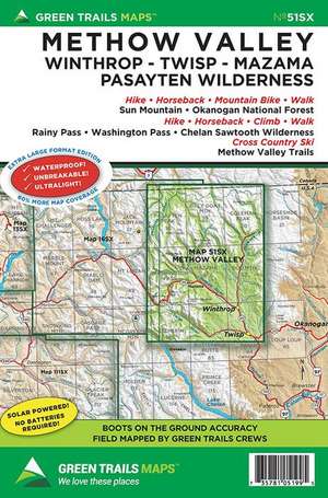 Methow, Wa No. G51sx de Green Trails Maps