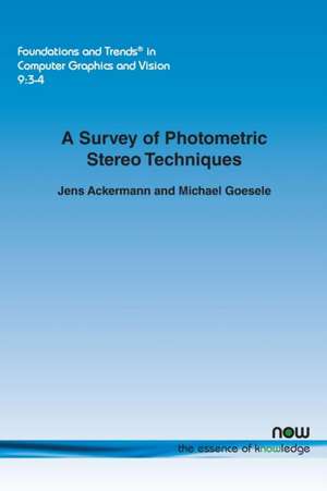 A Survey of Photometric Stereo Techniques de Jens Ackermann