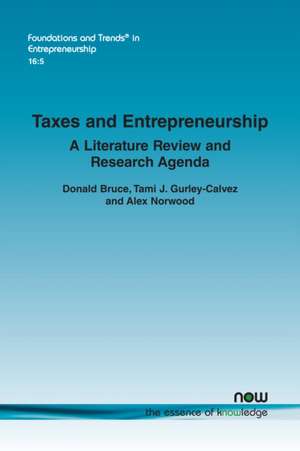 Taxes and Entrepreneurship de Donald Bruce