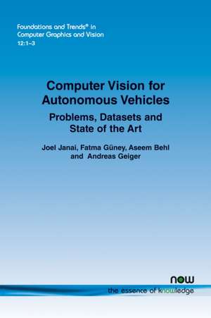 Computer Vision for Autonomous Vehicles de Joel Janai