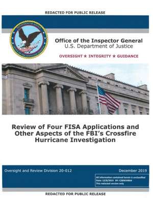 Office of the Inspector General Report de Michael E. Horowitz