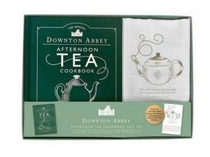 The Official Downton Abbey Afternoon Tea Cookbook Gift Set [Book ] Tea Towel] de Downton Abbey