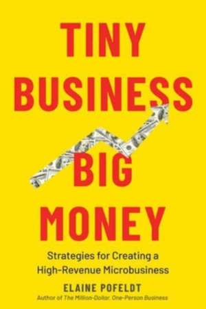 Tiny Business, Big Money – Strategies for Creating a High–Revenue Microbusiness de Elaine Pofeldt