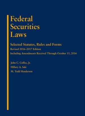 Federal Securities Laws de John C.Jr. Coffee