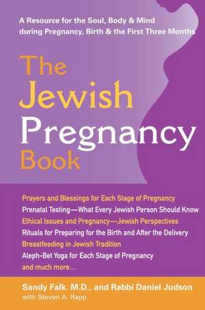 The Jewish Pregnancy Book: A Resource for the Soul, Body & Mind During Pregnancy, Birth & the First Three Months de Rabbi Daniel Judson