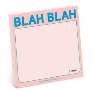 Knock Knock Blah Blah Sticky Note (Pastel Edition) de Knock Knock