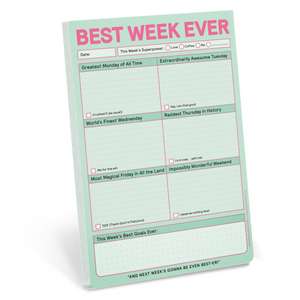 Knock Knock Best Week Ever Pad (Pastel Version)