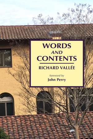 Words and Contents de Richard Vallée