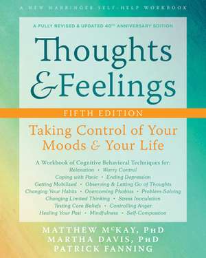 Thoughts and Feelings de Matthew Mckay