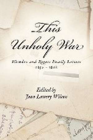 This Unholy War de Jean Lowery Wilson