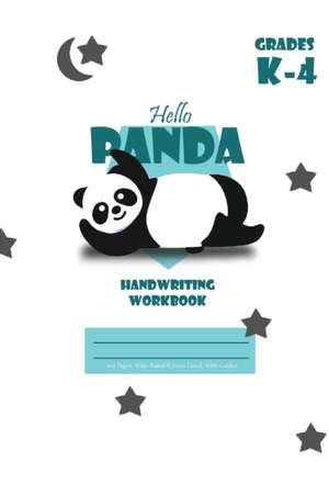 Hello Panda Primary Handwriting k-4 Workbook, 51 Sheets, 6 x 9 Inch White Cover de Inc.