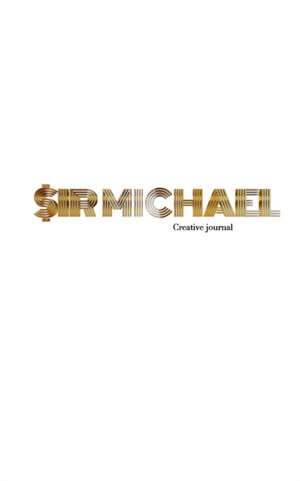 Gold graphic sir Michael branded Blank page Creative Note journal de Michael Huhn