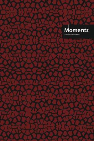 Moments Lifestyle, Animal Print, Write-in Notebook, Dotted Lines, Wide Ruled, Medium 6 x 9 Inch, 288 Pages (Ox-Red) de Design