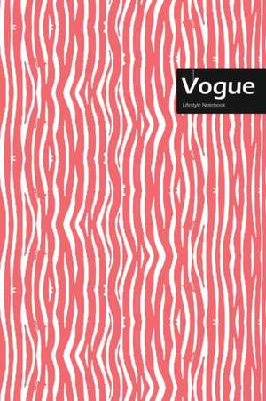 Vogue Lifestyle, Animal Print, Write-in Notebook, Dotted Lines, Wide Ruled, Medium Size 6 x 9 Inch, 144 Sheets (Pink) de Design