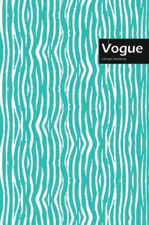 Vogue Lifestyle, Animal Print, Write-in Notebook, Dotted Lines, Wide Ruled, Size 6 x 9 Inch, 144 Sheets (Royal Blue) de Design