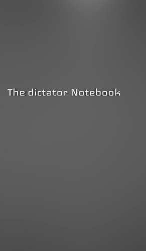 The dictator Creative journal blank notebook de Michael Huhn