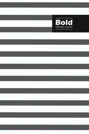 Bold Lifestyle Journal, Creative Write-in Notebook, Dotted Lines, Wide Ruled, Medium Size (A5), 6 x 9 Inch (Gray) de Design