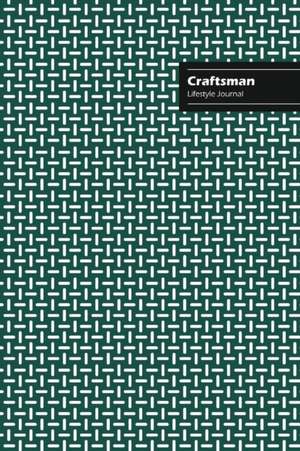 Craftsman Lifestyle Journal, Creative Write-in Notebook, Dotted Lines, Wide Ruled Medium Size (A5), 6 x 9 (Olive Green) de Design