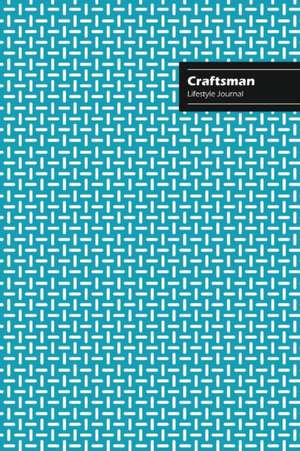 Craftsman Lifestyle Journal, Creative Write-in Notebook, Dotted Lines, Wide Ruled, Medium Size (A5), 6 x 9 (Royal Blue) de Design