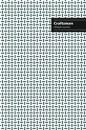 Craftsman Lifestyle Journal, Creative Write-in Notebook, Dotted Lines, Wide Ruled, Medium Size (A5), 6 x 9 (White) de Design