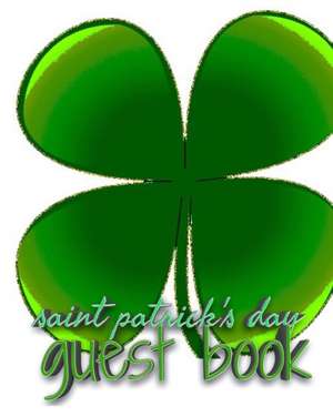 Saint patrick's Day shamrock blank guest book de Michael Huhn