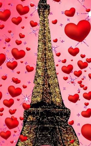 Paris eiffel tower glitter glitter red hearts creative blank journal sir Michael designer edition de Michael Huhn