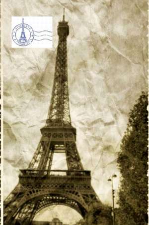 paris France Eiffel Tower Vintage creative blank journal de Michael Huhn