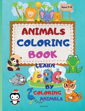 Animals coloring book de Floie Rosa