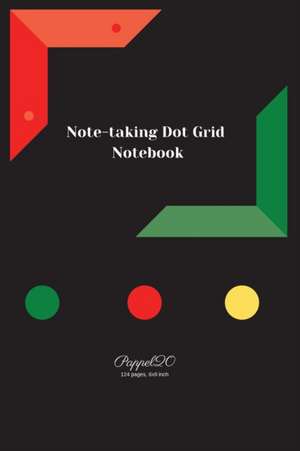 Note-taking dot grit Notebook| Black Cover | 6x9 de Pappel20