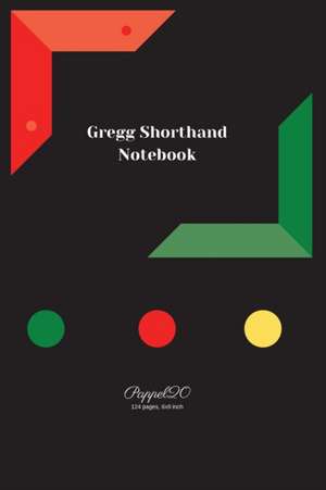 Gregg Shorthand Notebook| Black Cover | 6x9 de Pappel20