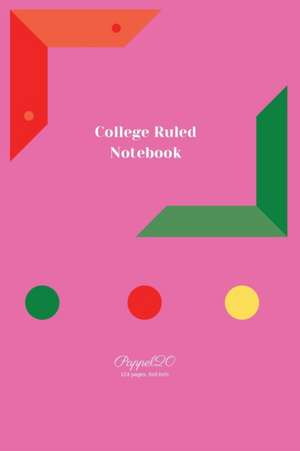 College Ruled Notebook | Pink Cover de Pappel20