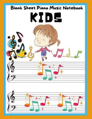 Blank Sheet Piano Music Notebook Kids de Eightidd Ge. Press