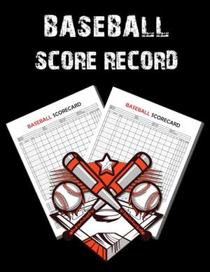 Baseball Scorecard, Baseball Scorebook de Prolunis