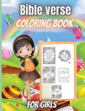 Bible Verse Coloring Book For Girls de Elena Sharp