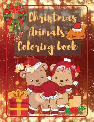 Christmas Animals Coloring Book de Raz McOvoo