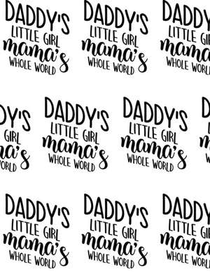 Daddy's Little Girl, Mama's Whole World Composition Notebook - Large Ruled Notebook - 8.5x11 Lined Notebook (Softcover Journal / Notebook / Diary) de Sheba Blake