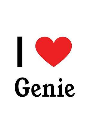 I Love Genie: Genie Designer Notebook de Perfect Papers