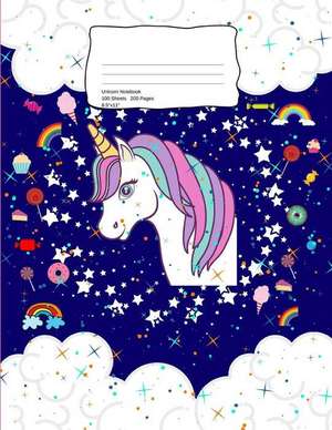 Unicorn Notebook: School Supplies Primary Composition Book for Kids de Kai Journals