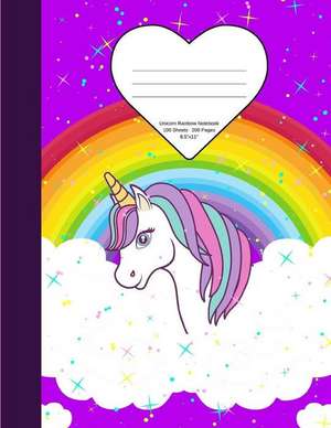 Unicorn Rainbow Notebook: School Supplies Primary Composition Book for Kids de Kai Journals