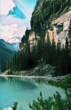 Weekly Planner: Painting of Banff's Lake Louise de New Age Journals