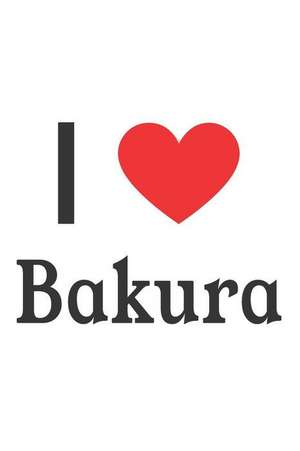 I Love Bakura: Bakura Designer Notebook de Perfect Papers